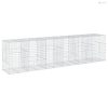Horganyzott vas gabion kosár fedéllel 600 x 100 x 150 cm
