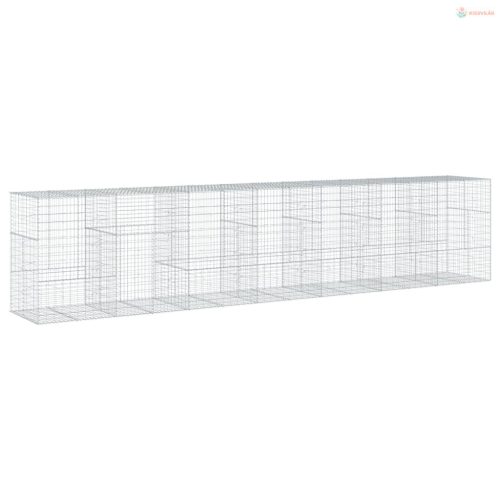 Horganyzott vas gabion kosár fedéllel 700 x 100 x 150 cm