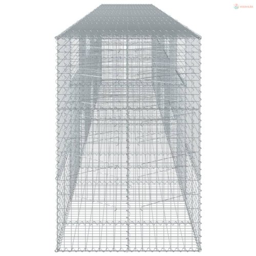 Horganyzott vas gabion kosár fedéllel 800 x 100 x 150 cm