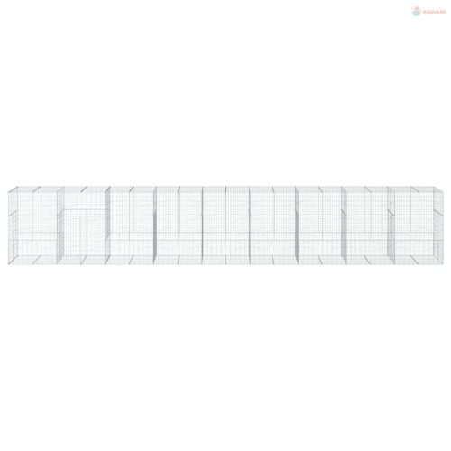 Horganyzott vas gabion kosár fedéllel 900 x 100 x 150 cm