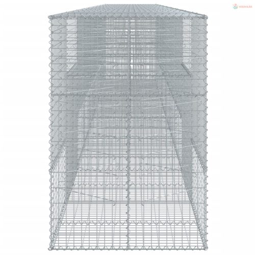 Horganyzott vas gabion kosár fedéllel 900 x 100 x 150 cm