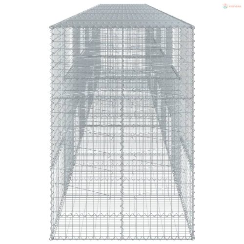 Horganyzott vas gabion kosár fedéllel 1000 x 100 x 150 cm
