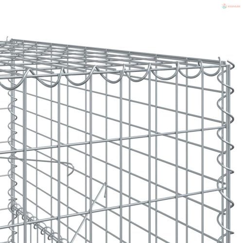 Horganyzott vas gabion kosár fedéllel 1000 x 100 x 150 cm