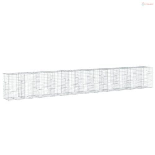 Horganyzott vas gabion kosár fedéllel 1100 x 100 x 150 cm