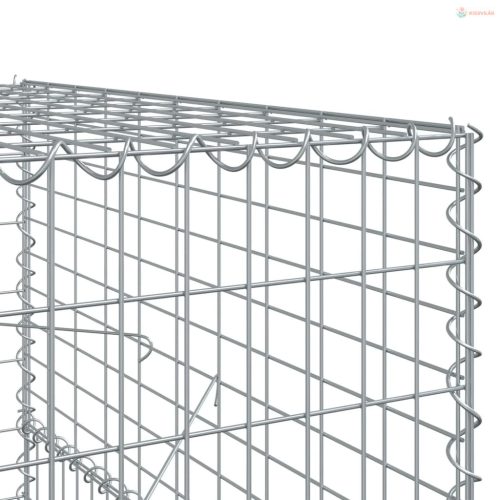 Horganyzott vas gabion kosár fedéllel 1200 x 100 x 150 cm