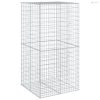 Horganyzott vas gabion kosár fedéllel 100 x 100 x 200 cm