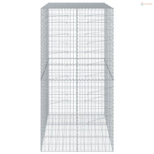 Horganyzott vas gabion kosár fedéllel 150 x 100 x 200 cm