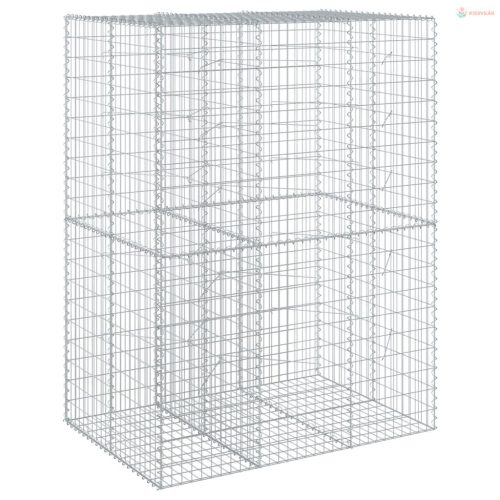 Horganyzott vas gabion kosár fedéllel 150 x 100 x 200 cm