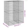 Horganyzott vas gabion kosár fedéllel 150 x 100 x 200 cm