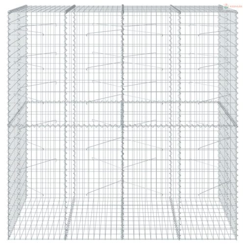 Horganyzott vas gabion kosár fedéllel 200 x 100 x 200 cm