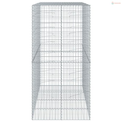 Horganyzott vas gabion kosár fedéllel 200 x 100 x 200 cm