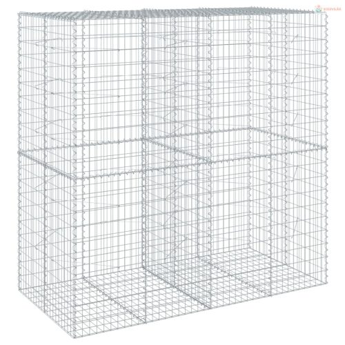 Horganyzott vas gabion kosár fedéllel 200 x 100 x 200 cm