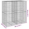 Horganyzott vas gabion kosár fedéllel 200 x 100 x 200 cm
