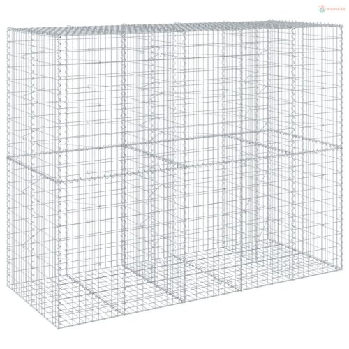Horganyzott vas gabion kosár fedéllel 250 x 100 x 200 cm