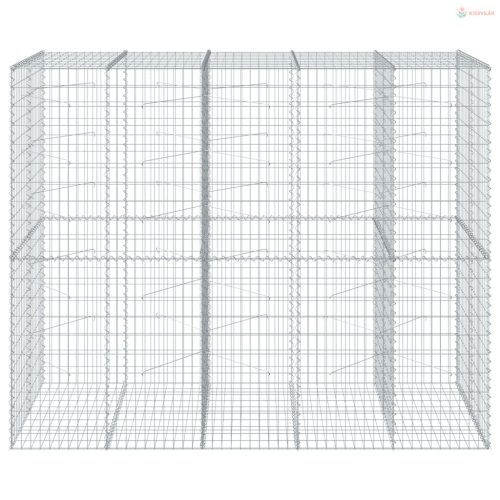 Horganyzott vas gabion kosár fedéllel 250 x 100 x 200 cm
