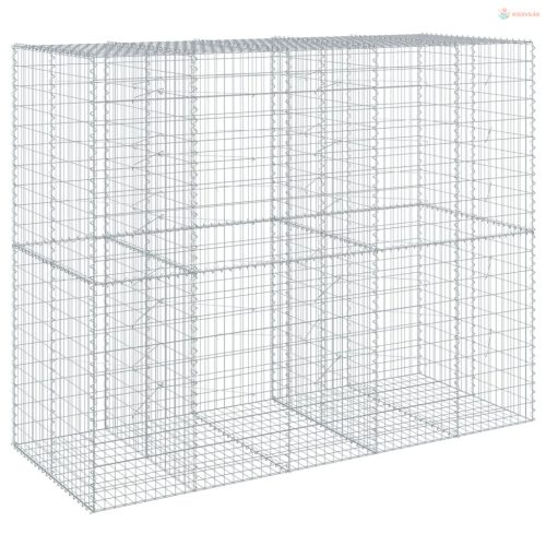Horganyzott vas gabion kosár fedéllel 250 x 100 x 200 cm