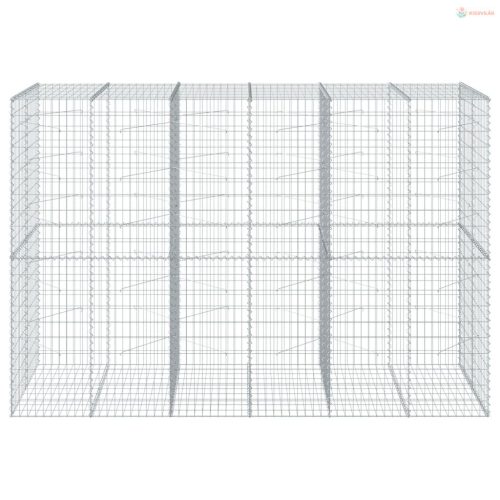 Horganyzott vas gabion kosár fedéllel 300 x 100 x 200 cm