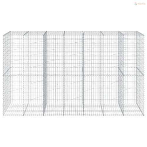 Horganyzott vas gabion kosár fedéllel 350 x 100 x 200 cm