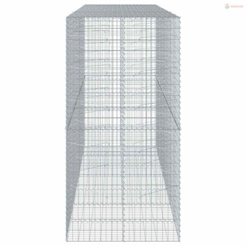 Horganyzott vas gabion kosár fedéllel 350 x 100 x 200 cm