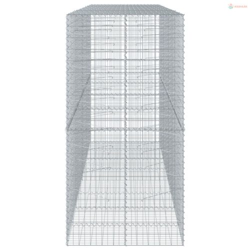 Horganyzott vas gabion kosár fedéllel 400 x 100 x 200 cm