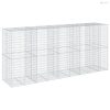 Horganyzott vas gabion kosár fedéllel 450 x 100 x 200 cm