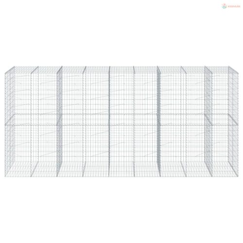Horganyzott vas gabion kosár fedéllel 450 x 100 x 200 cm