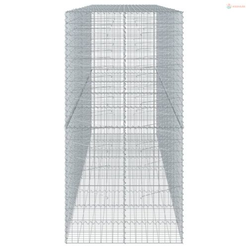 Horganyzott vas gabion kosár fedéllel 450 x 100 x 200 cm