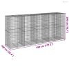 Horganyzott vas gabion kosár fedéllel 450 x 100 x 200 cm