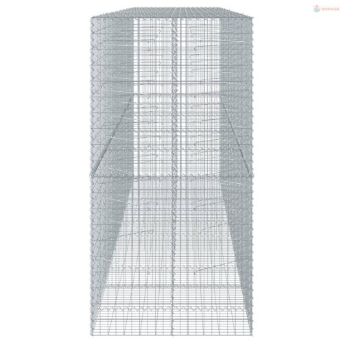 Horganyzott vas gabion kosár fedéllel 500 x 100 x 200 cm