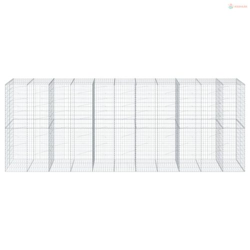 Horganyzott vas gabion kosár fedéllel 550 x 100 x 200 cm