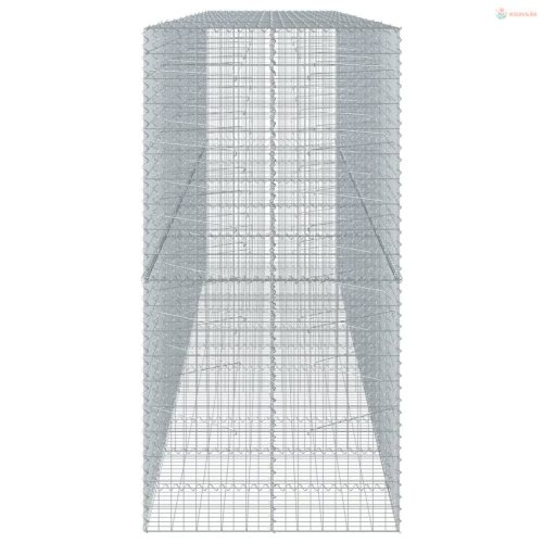 Horganyzott vas gabion kosár fedéllel 550 x 100 x 200 cm