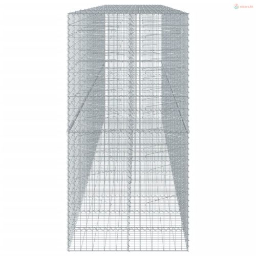 Horganyzott vas gabion kosár fedéllel 600 x 100 x 200 cm