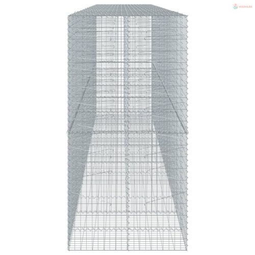 Horganyzott vas gabion kosár fedéllel 650 x 100 x 200 cm