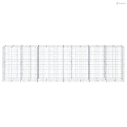Horganyzott vas gabion kosár fedéllel 700 x 100 x 200 cm