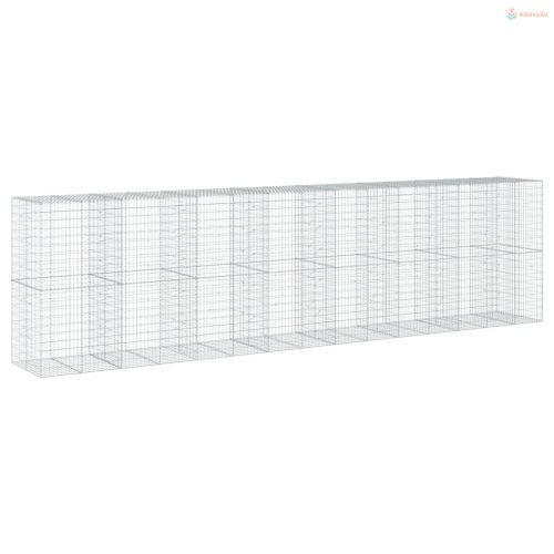 Horganyzott vas gabion kosár fedéllel 750 x 100 x 200 cm