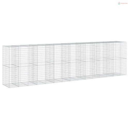 Horganyzott vas gabion kosár fedéllel 750 x 100 x 200 cm