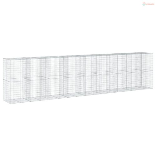 Horganyzott vas gabion kosár fedéllel 850 x 100 x 200 cm