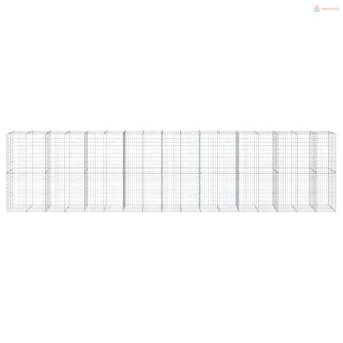 Horganyzott vas gabion kosár fedéllel 850 x 100 x 200 cm