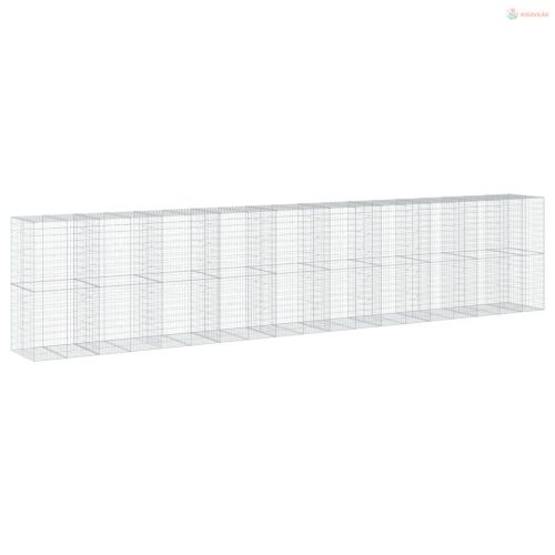 Horganyzott vas gabion kosár fedéllel 950 x 100 x 200 cm