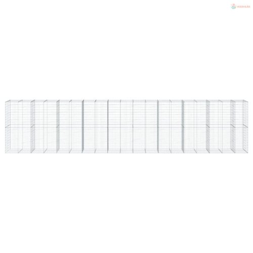 Horganyzott vas gabion kosár fedéllel 950 x 100 x 200 cm