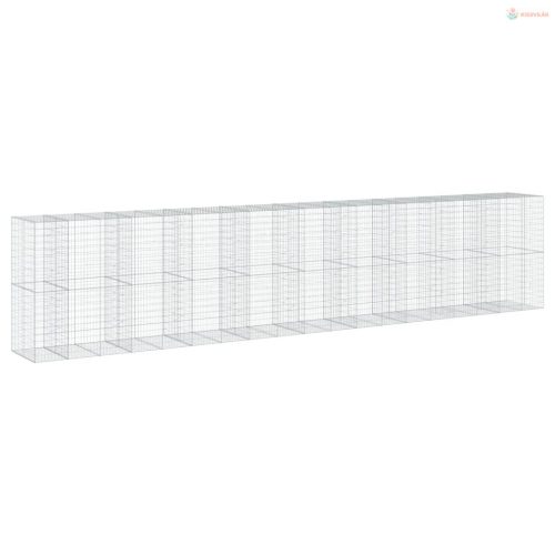 Horganyzott vas gabion kosár fedéllel 950 x 100 x 200 cm