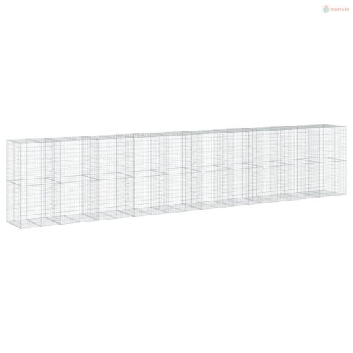 Horganyzott vas gabion kosár fedéllel 1000 x 100 x 200 cm