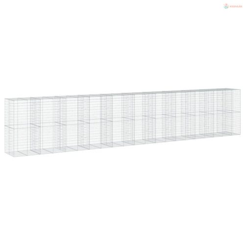 Horganyzott vas gabion kosár fedéllel 1050 x 100 x 200 cm