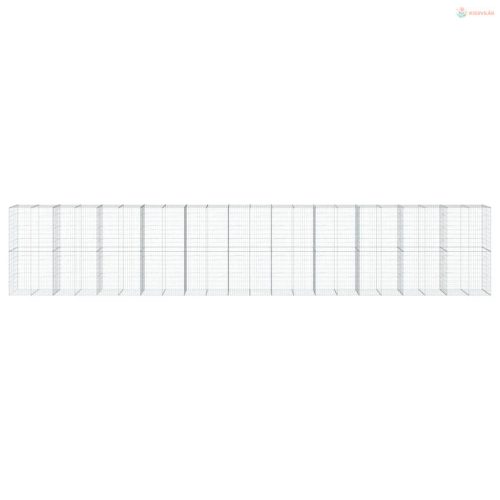 Horganyzott vas gabion kosár fedéllel 1100 x 100 x 200 cm