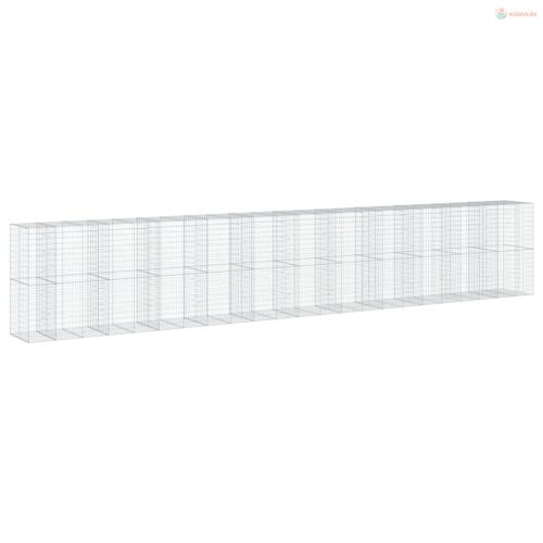 Horganyzott vas gabion kosár fedéllel 1150 x 100 x 200 cm