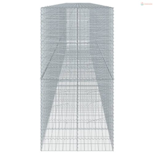 Horganyzott vas gabion kosár fedéllel 1200 x 100 x 200 cm