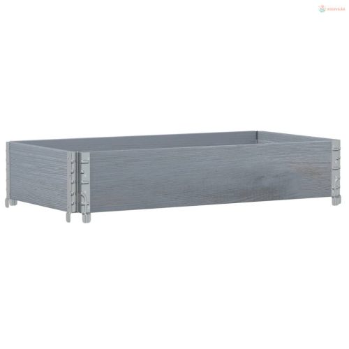 Szürke tömör fenyő kerti növénytartó 100 x 50 cm