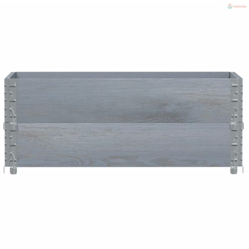 Szürke tömör fenyő kerti növénytartó 100 x 50 cm