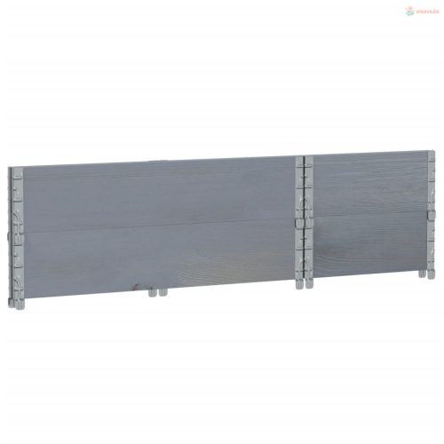 Szürke tömör fenyő kerti növénytartó 100 x 50 cm