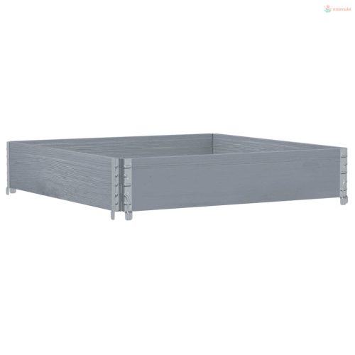 Szürke tömör fenyő kerti növénytartó 100 x 100 cm